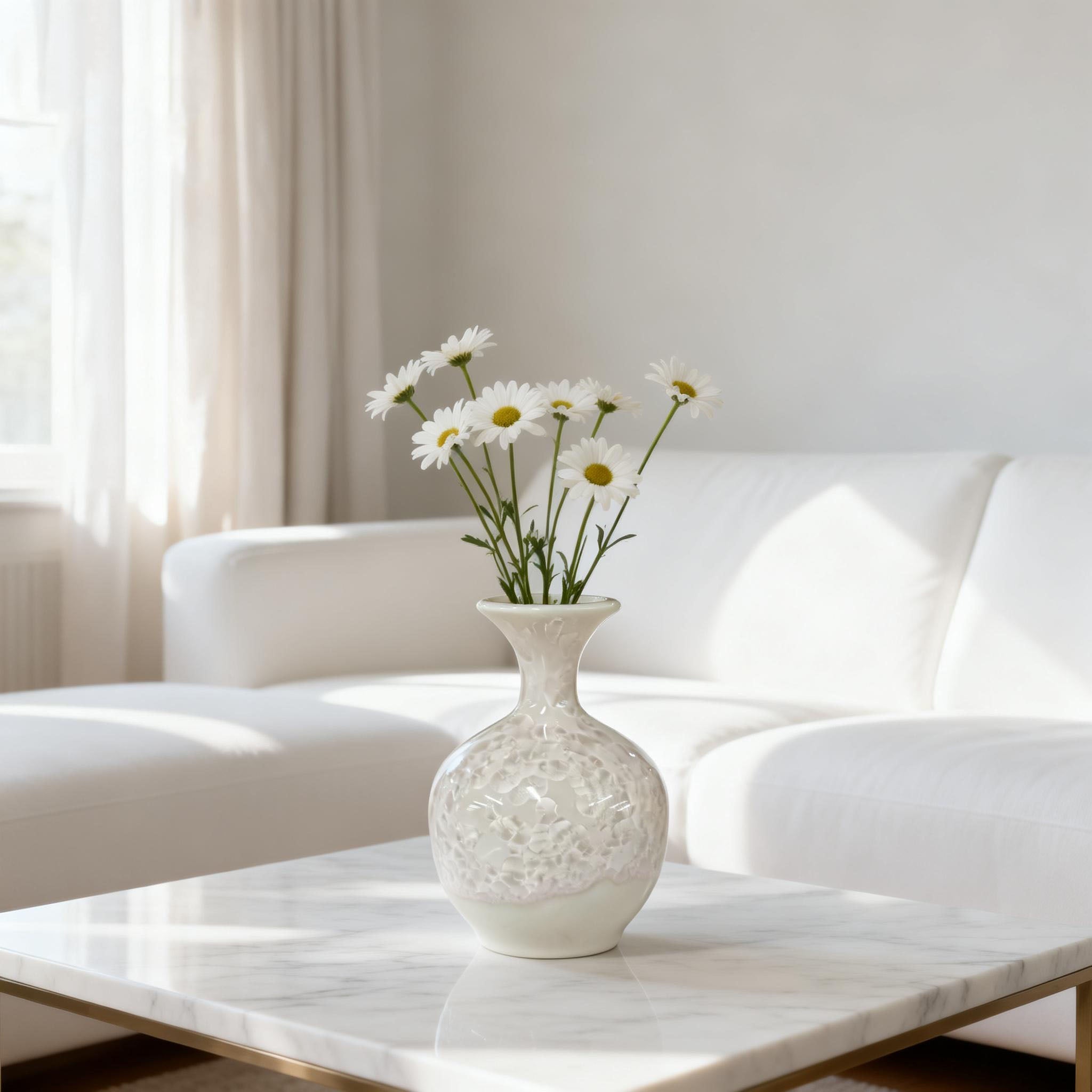 White Glaze Vase with Crackle Pattern&white ceramic vase